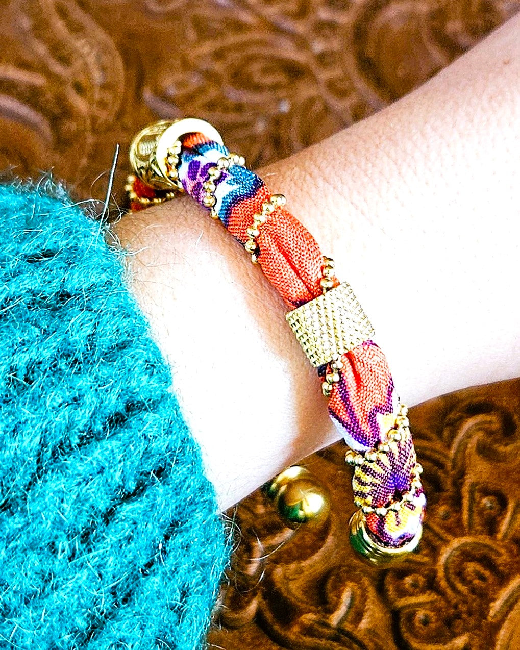 Bracelet Tanzania corail