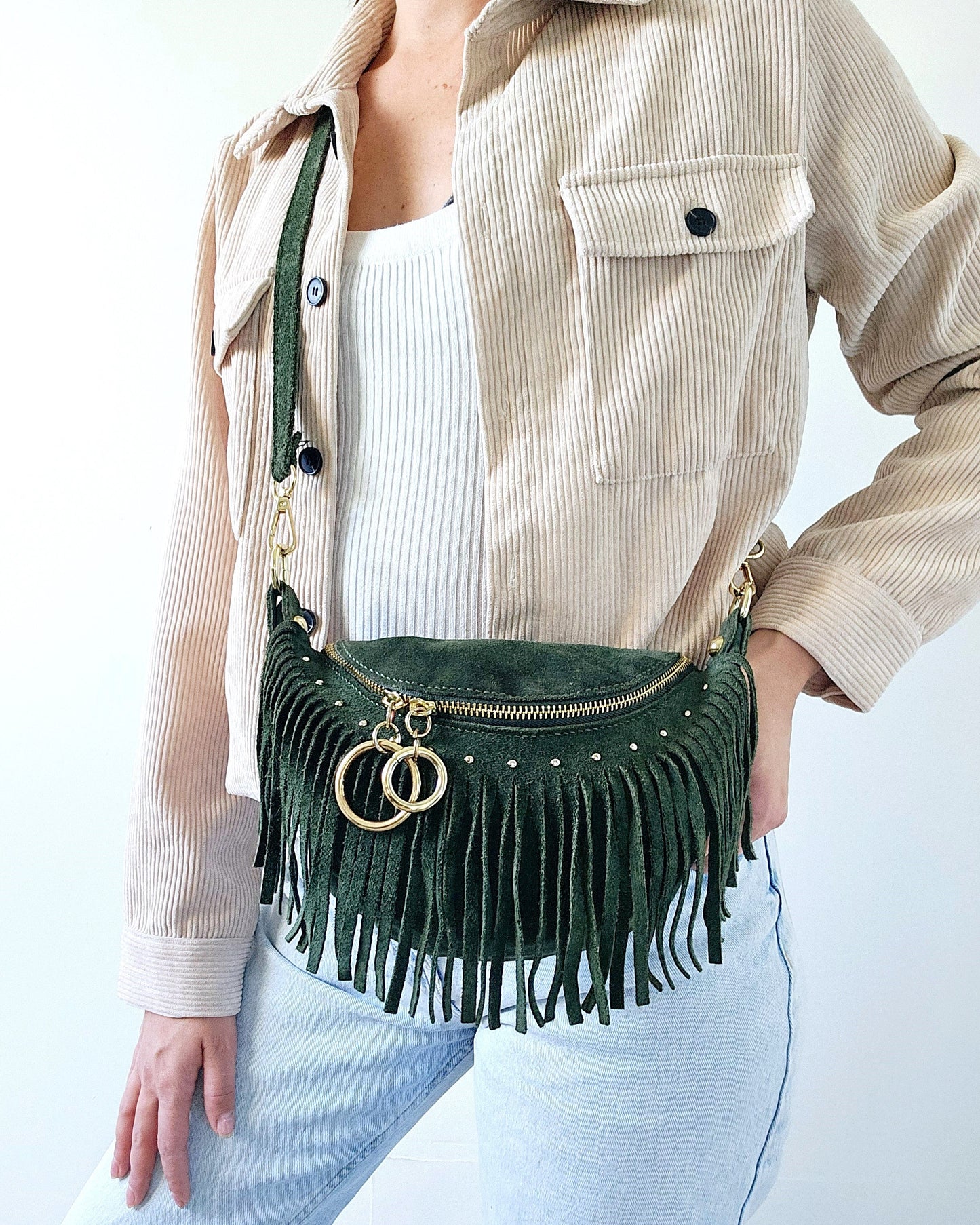 Sac banane Texas vert