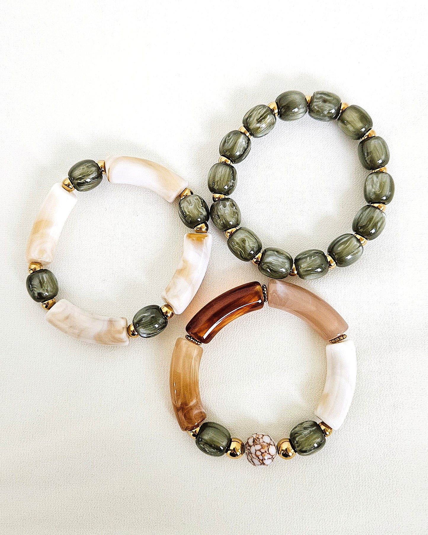Bracelets Olive - création Bahia