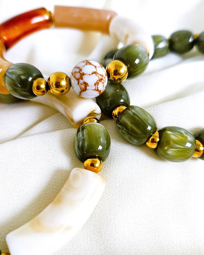 Bracelets Olive - création Bahia