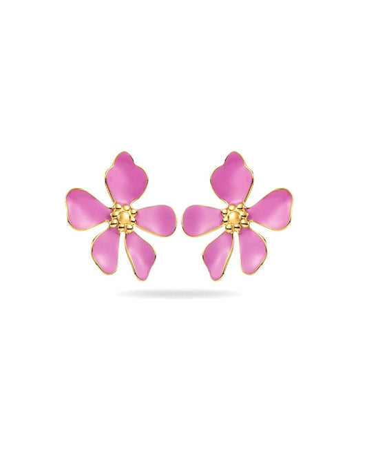 Boucles d'oreilles Violette