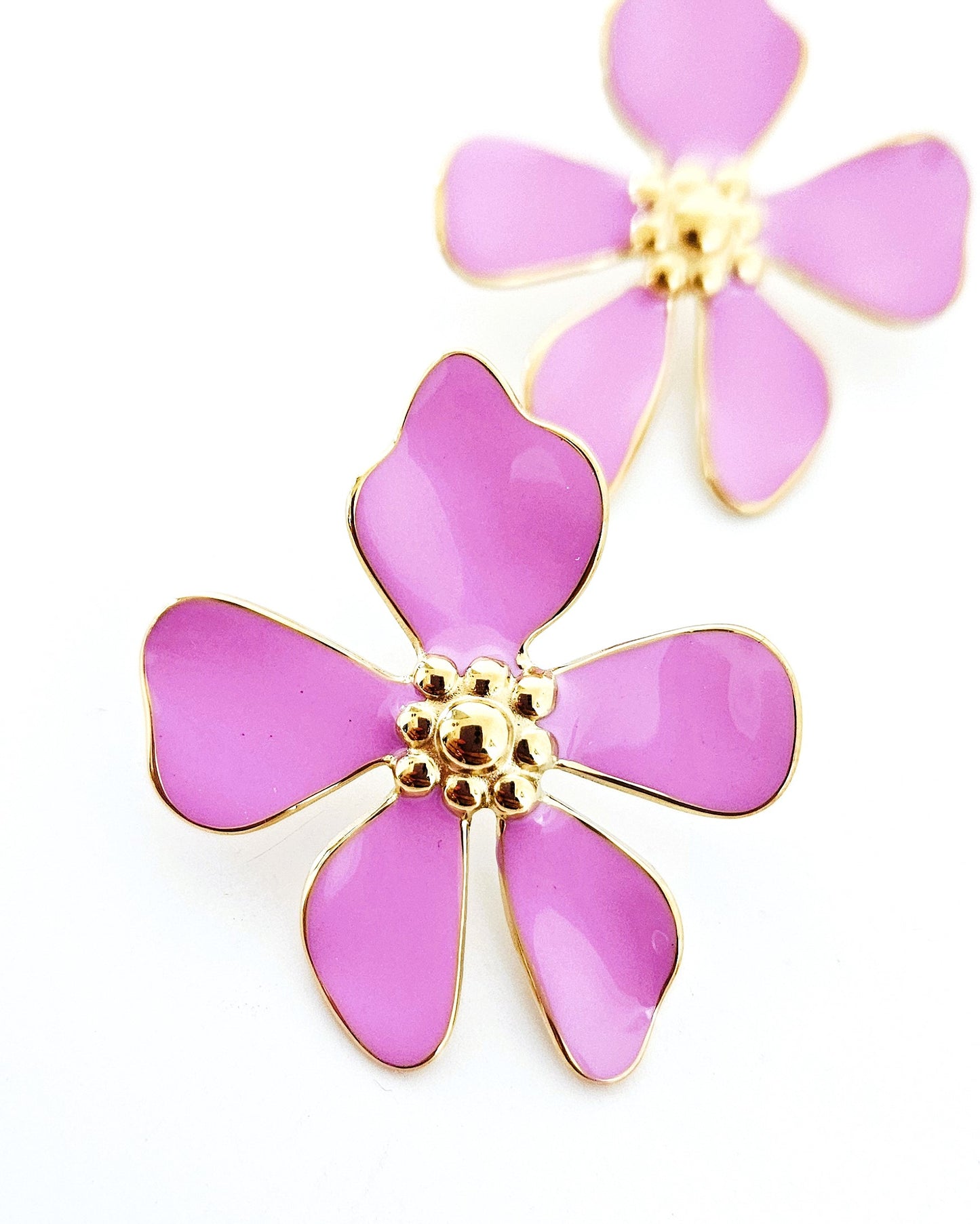 Boucles d'oreilles Violette
