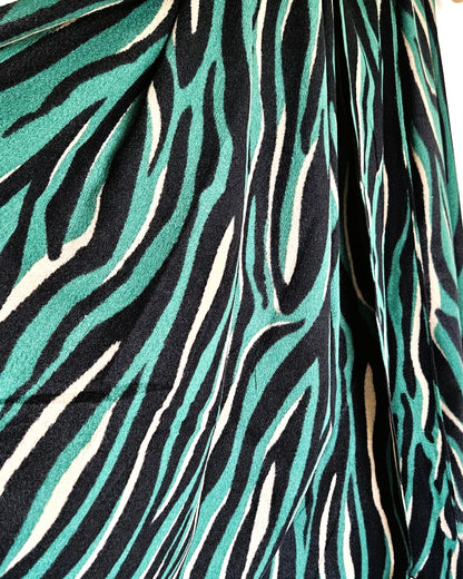 Echarpe Zebra vert
